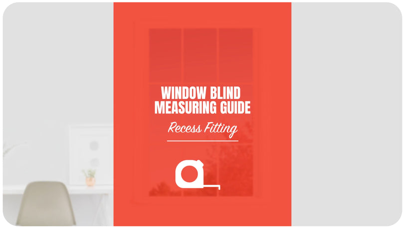 Measuring guide for your blinds